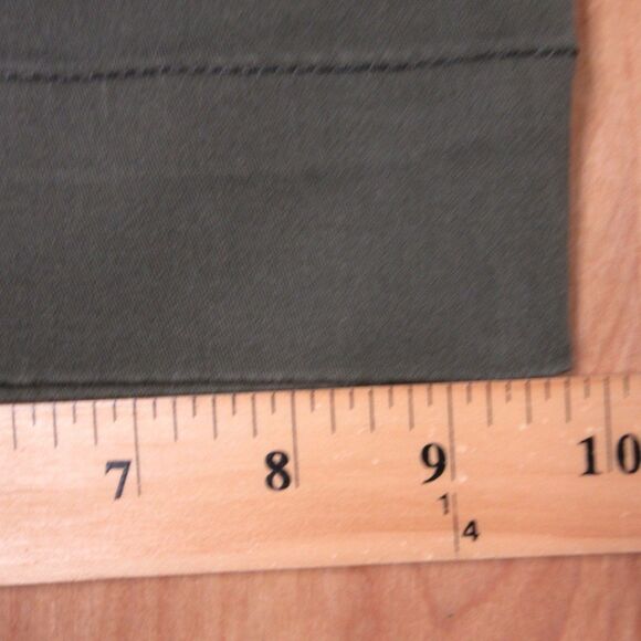 GLORIA VANDERBILT Tummy Control Wide Leg Crop Pants Sz 10 Army Green Olive NWT - Picture 15 of 15